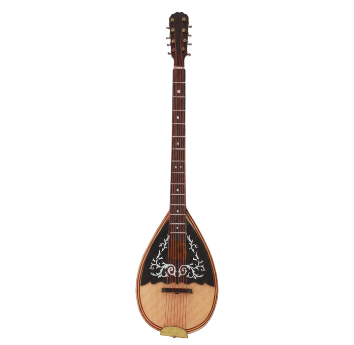 Miniature Wood Black Mandolin